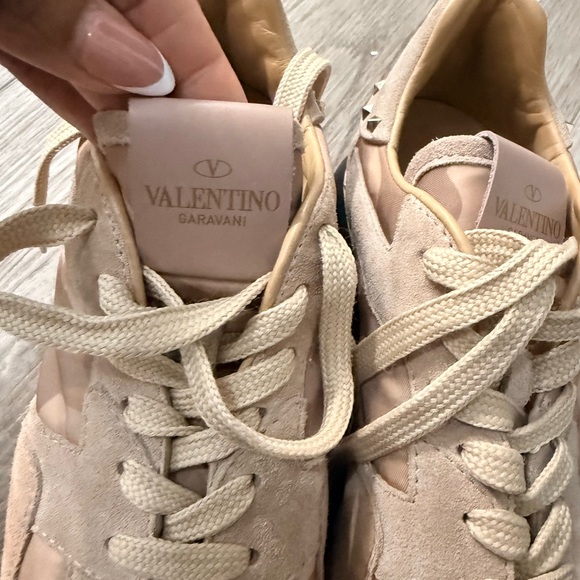 Valentino Beige and Tan Sneakers - Picture 2 of 6
